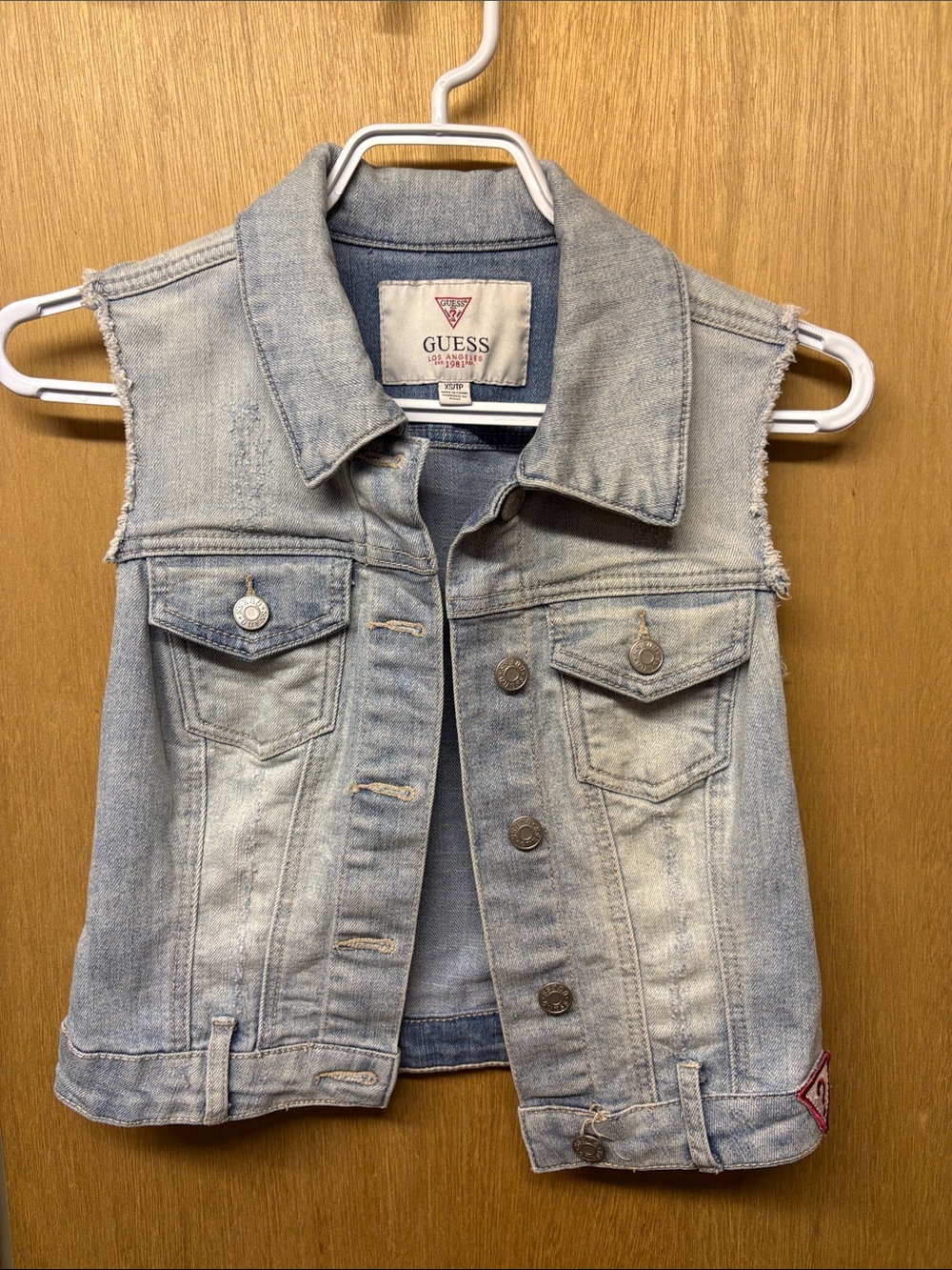 GUESS Light Blue Denim Vest for Kids